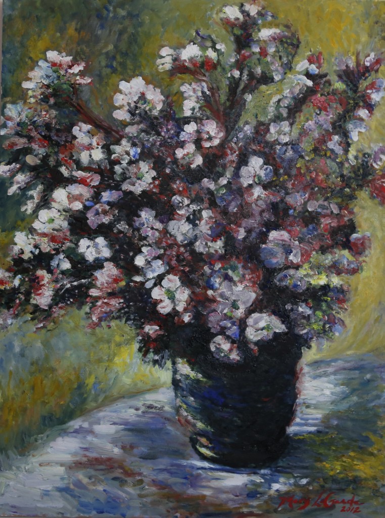 Study of Monet's "Bouquet of Mallows" by Mary Ellis LaGarde